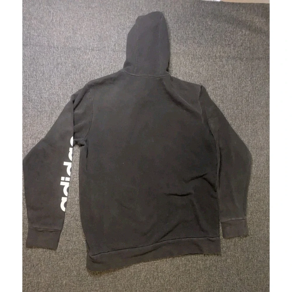 Adidas Men's Large Black Pullover‎ Hoodie Large Athletic Sports Sweatshirt